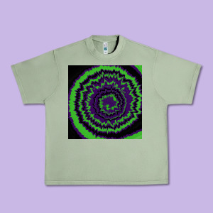 Halloween Tie Dye Pattern Black Urban Heavy Tee Designed By Ranaportraitstore