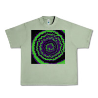 Oil Green halloween tie dye pattern black Urban Heavy Tee - RanaPortraitStore