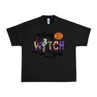 Black Resting Witch Face Urban Heavy Tee - CowhideDigitalArt