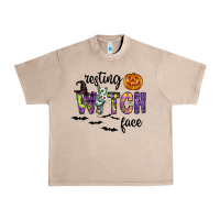 French Oak Resting Witch Face Urban Heavy Tee - CowhideDigitalArt