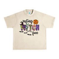 Sandshell Resting Witch Face Urban Heavy Tee - CowhideDigitalArt