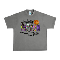 Tornado Resting Witch Face Urban Heavy Tee - CowhideDigitalArt