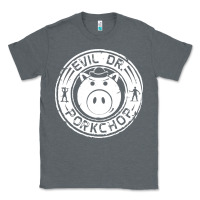 Charcoal Heather evil dr porkchop Classic Tee - artisFamous