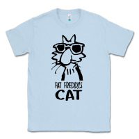 Dusty Blue fat freddys cat Classic Tee - artisFamous