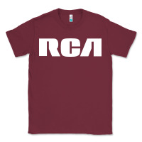 Burgundy rca records Classic Tee - artisFamous