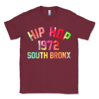 Burgundy hip hop 1972 south bronx Classic Tee - artisFamous