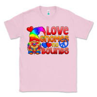 Bubblegum Pink Love Gnomes No Bounds Classic Tee - BundleAndBundleShop