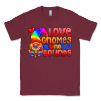 Burgundy Love Gnomes No Bounds Classic Tee - BundleAndBundleShop