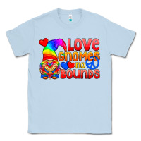 Dusty Blue Love Gnomes No Bounds Classic Tee - BundleAndBundleShop