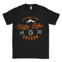 Black crater lake oregon national park vintage retro Classic Tee - artisFamous