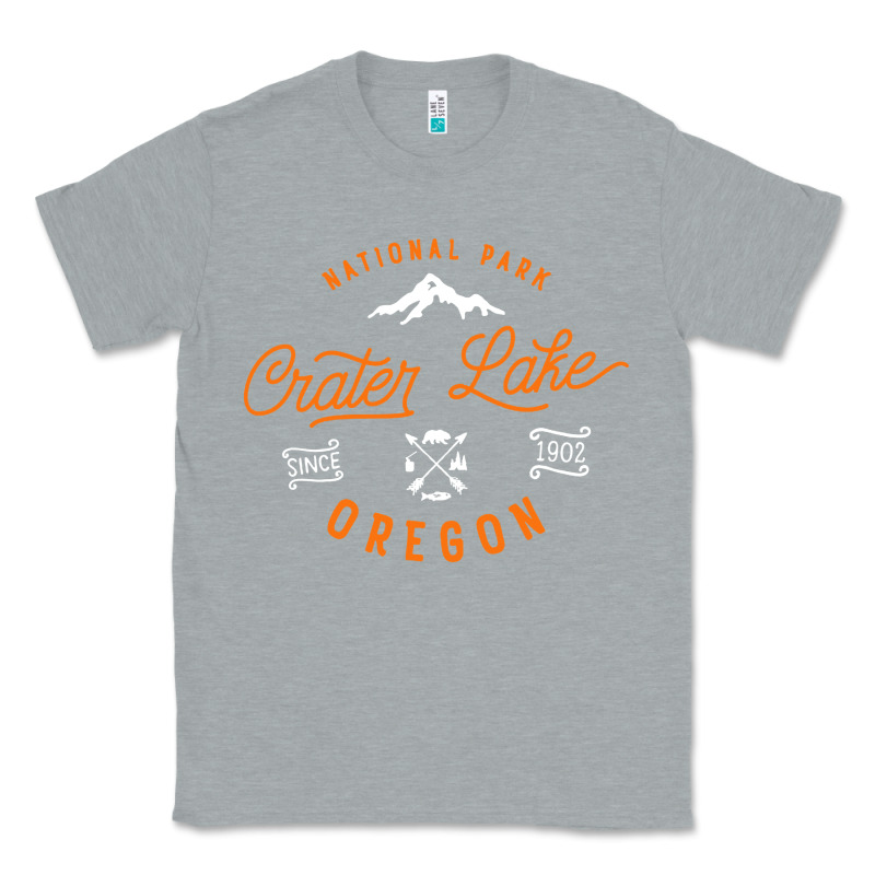 Crater Lake Oregon National Park Vintage Retro Classic Tee by artisFamous | Teevron