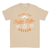 Mushroom crater lake oregon national park vintage retro Classic Tee - artisFamous