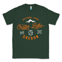Sports Green crater lake oregon national park vintage retro Classic Tee - artisFamous