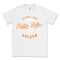 White crater lake oregon national park vintage retro Classic Tee - artisFamous