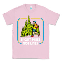 Bubblegum Pink snort pines not lines funny boy going to school vintage Classic Tee - artisFamous