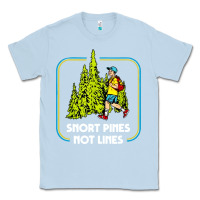 Dusty Blue snort pines not lines funny boy going to school vintage Classic Tee - artisFamous