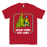 Red snort pines not lines funny boy going to school vintage Classic Tee - artisFamous