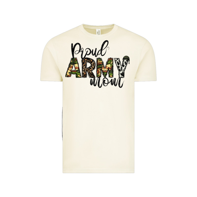 Proud Army Mom Vintage Tee by CowhideDigitalArt | Teevron