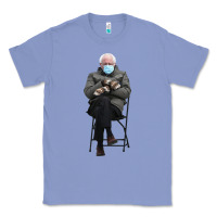Colony Blue bernie sitting in the cold with mittens meme Classic Tee - artisFamous