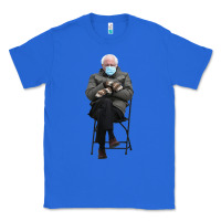 True Royal bernie sitting in the cold with mittens meme Classic Tee - artisFamous