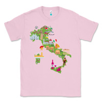 Bubblegum Pink Italy map Classic Tee - artisFamous