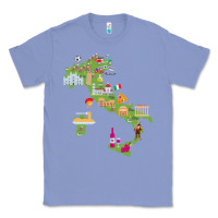 Colony Blue Italy map Classic Tee - artisFamous