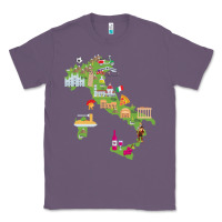 Lavender Italy map Classic Tee - artisFamous