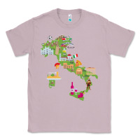 Lilac Italy map Classic Tee - artisFamous