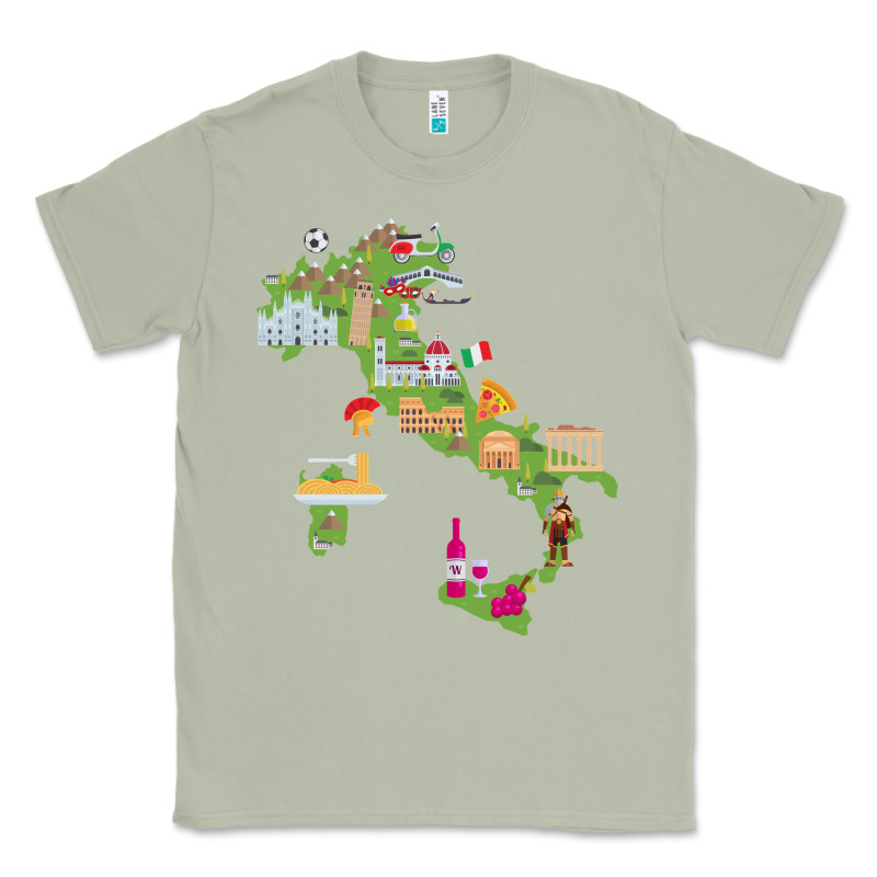 Italy Map Classic Tee by artisFamous | Teevron