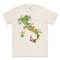 Natural Italy map Classic Tee - artisFamous