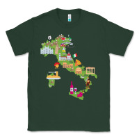 Sports Green Italy map Classic Tee - artisFamous