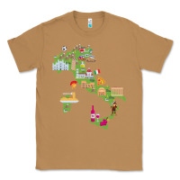 Toasted Coconut Italy map Classic Tee - artisFamous