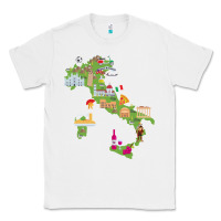 White Italy map Classic Tee - artisFamous