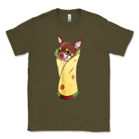 Army Green funny chihuahua dog burrito food tee Classic Tee - artisFamous
