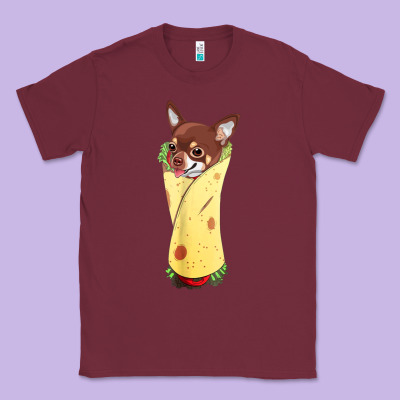 Funny Chihuahua Dog Burrito Food Tee Classic Tee Designed By Artisfamous