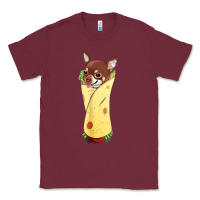 Burgundy funny chihuahua dog burrito food tee Classic Tee - artisFamous