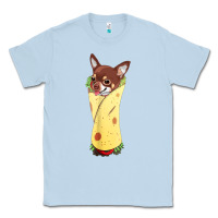 Dusty Blue funny chihuahua dog burrito food tee Classic Tee - artisFamous