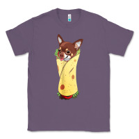 Lavender funny chihuahua dog burrito food tee Classic Tee - artisFamous