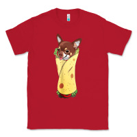 Red funny chihuahua dog burrito food tee Classic Tee - artisFamous