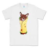White funny chihuahua dog burrito food tee Classic Tee - artisFamous