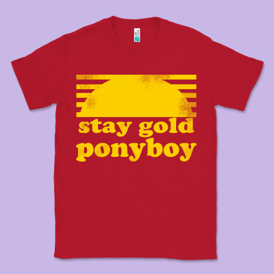 Stay Gold Ponyboy The Outsiders Movie Book Classic Tee Designed By Artisfamous