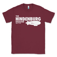 Burgundy airship blimp dirigible   the hindenburg disaste Classic Tee - artisFamous