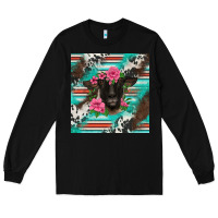 Black western suffolk ewe Long Sleeve Tee - BarkalooDesign