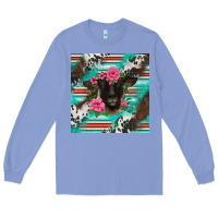 Colony Blue western suffolk ewe Long Sleeve Tee - BarkalooDesign
