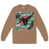 Toasted Coconut western suffolk ewe Long Sleeve Tee - BarkalooDesign