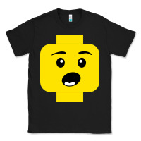 Black surprised expression lego head Classic Tee - artisFamous