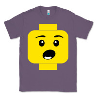 Lavender surprised expression lego head Classic Tee - artisFamous