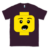 Plum surprised expression lego head Classic Tee - artisFamous