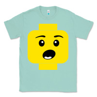 Seafoam surprised expression lego head Classic Tee - artisFamous