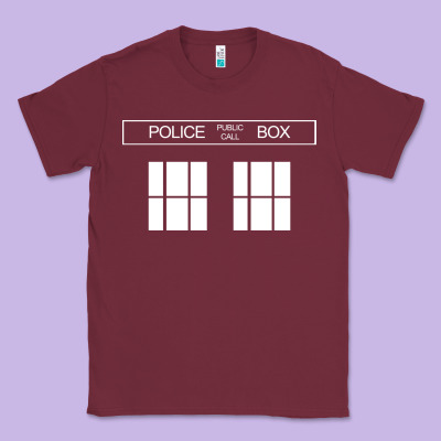 The Blue Box T Shirt Doctor Doc Dalek Bbc Bow Tie Tv Tenth Eleventh Wh Classic Tee Designed By Artisfamous